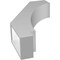 Ekena Millwork 5 1/2-in. W x 18-in. D x 30-in. H Imperial Architectural Grade PVC Knee Brace BRCP055X18X30IMP - alternate 6